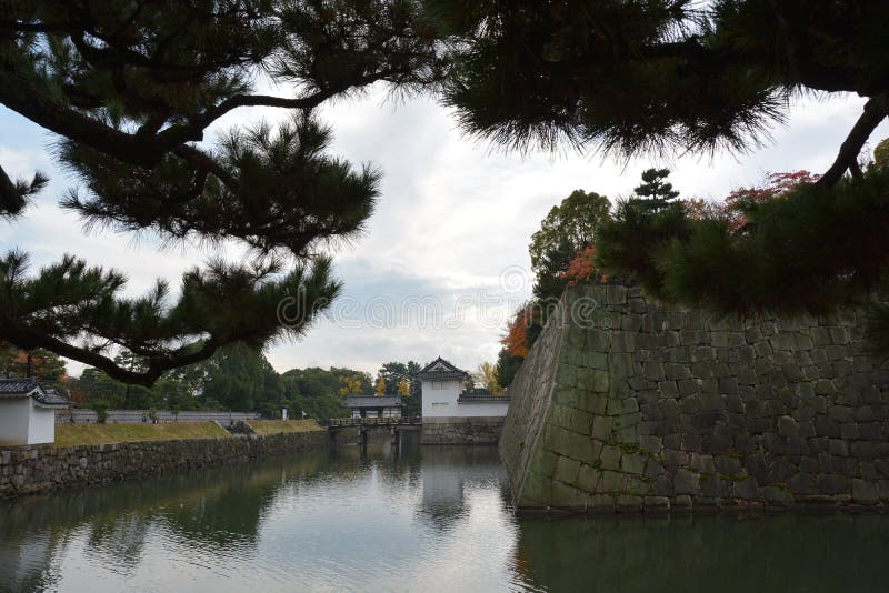 Nijo Castle, Kyoto, Japan stock image. Image of site, construction - 854435