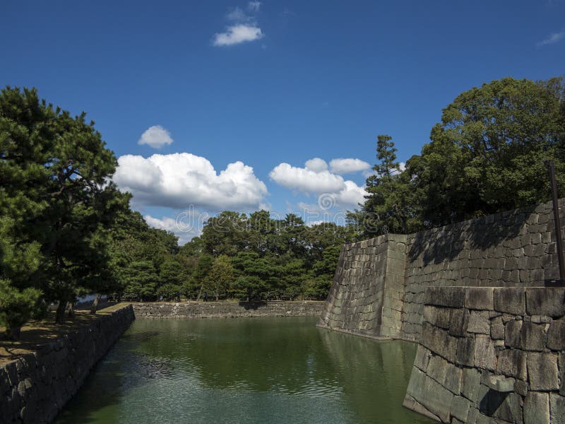 Nijo-jo castle defense water moat