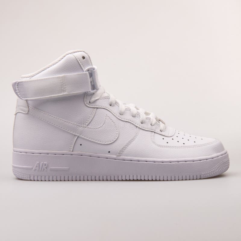 Nike Air Force 1 High 07 White Sneaker Editorial Photography - Image of  lifestyle, force: 147522012