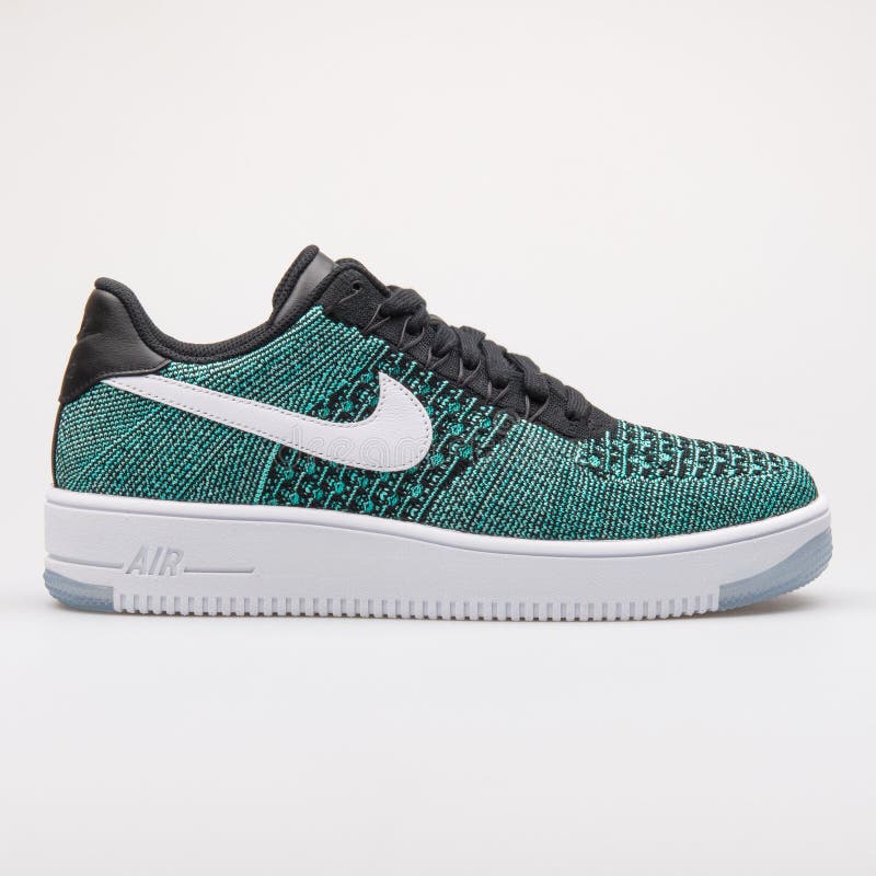 Nike Air Force 1 Ultra Flyknit Low Green Sneaker Editorial Photography ...