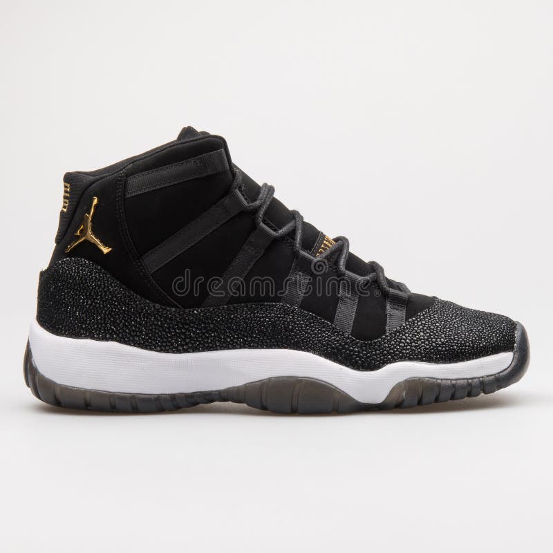 black and gold jordans retro 11