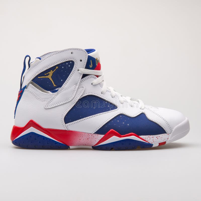 Nike Air Jordan 7 Retro White, Blue And 