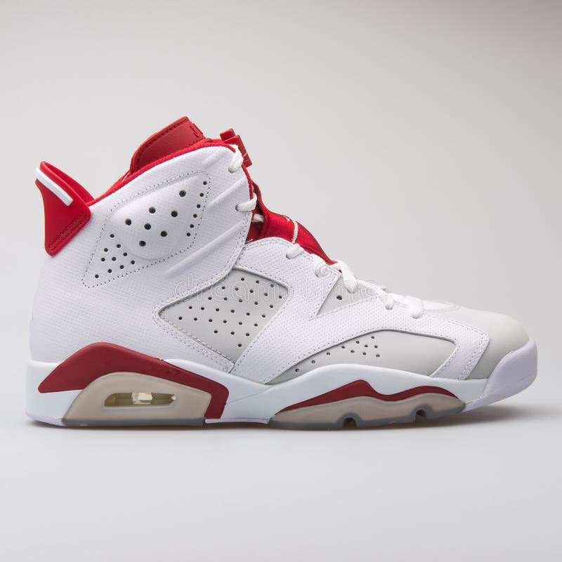 red white and gray jordan 6