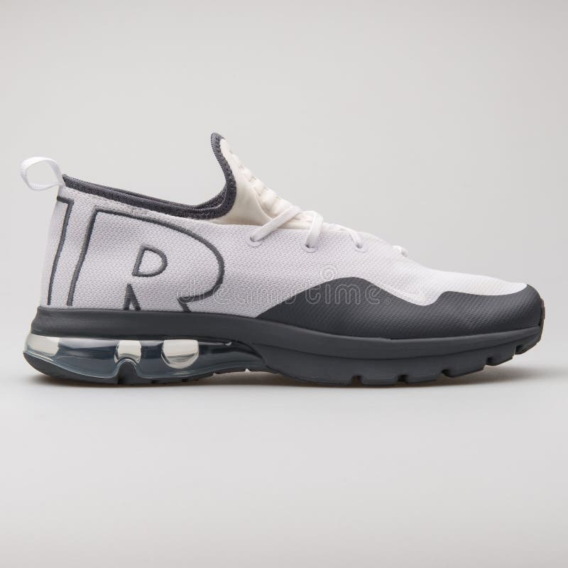 Nike Air Max Flair White and Grey Sneaker Editorial - Image of item, athletic: 179838056