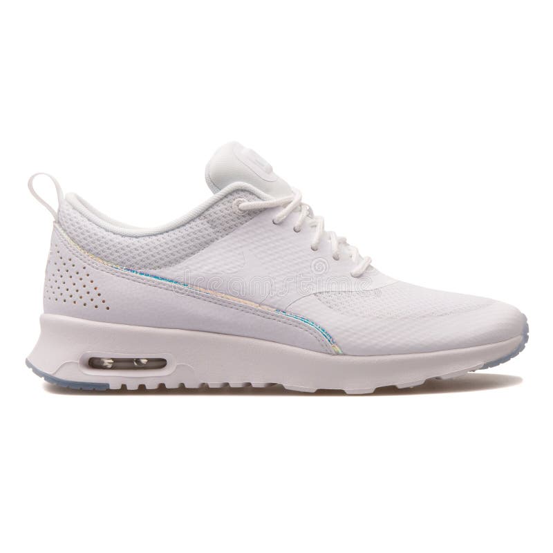 nike air max thea white and gold