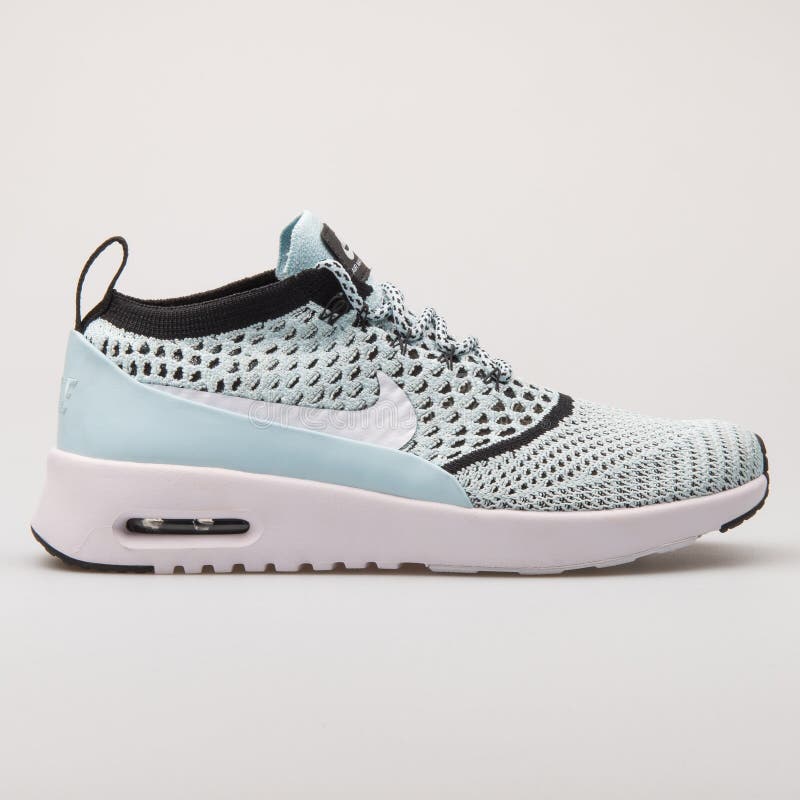 Nike Air Max Thea Ultra Flyknit Glacier Blue Sneaker Editorial Photography  - Image of nike, item: 146330412