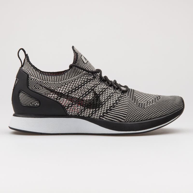 Nike Air Zoom Mariah Flyknit Racer Blue, Black and White Sneaker Editorial  Image - Image of life, laces: 179837445