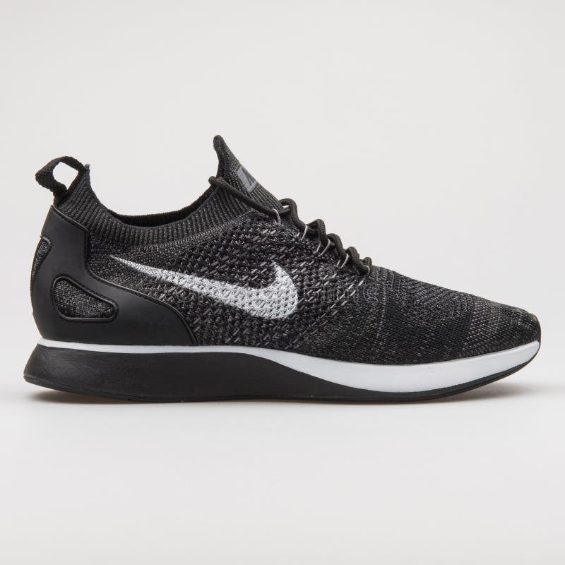 nike sportswear air zoom mariah flyknit racer white/white/black