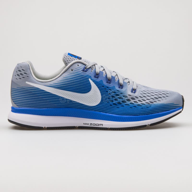 Permission Gain control Arrowhead Nike Air Zoom Pegasus 34 Blue and Grey Sneaker Editorial Image - Image of  item, object: 180518300