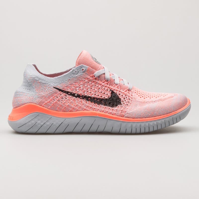 Free RN Flyknit Pink and Grey Editorial Stock Image - Image of color, equipment: 181210034