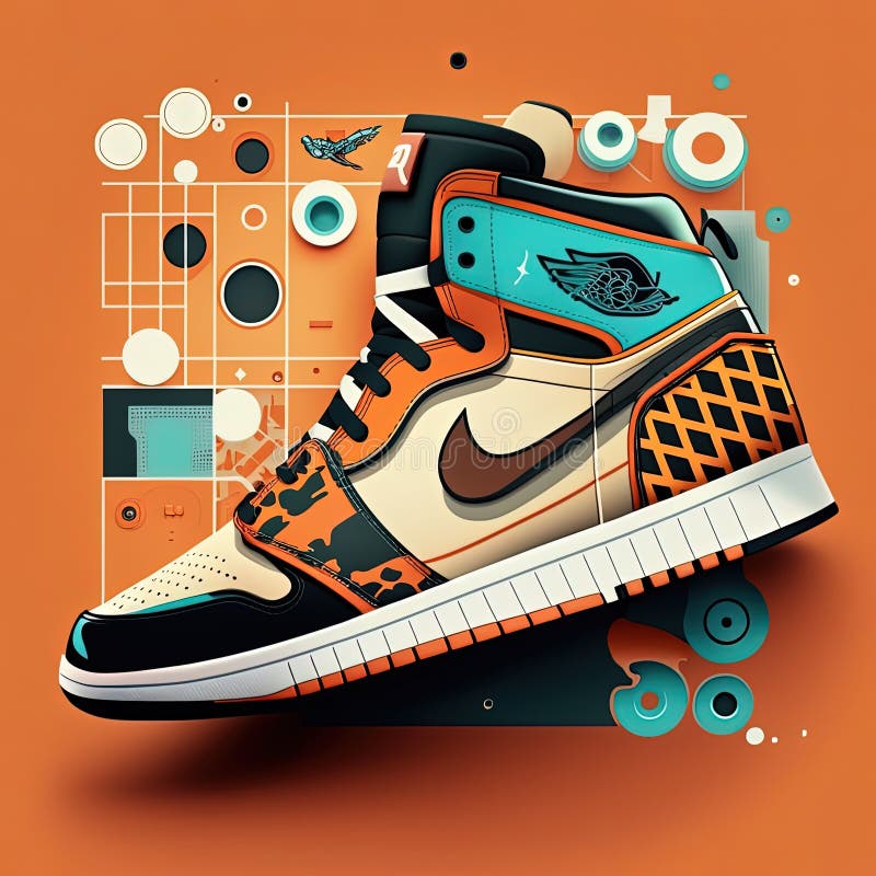 Nike the iconic sneaker image éditorial. Illustration du lifestyle