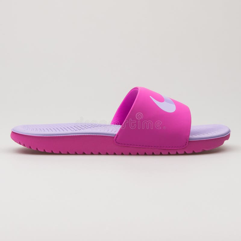 nike kawa slide purple