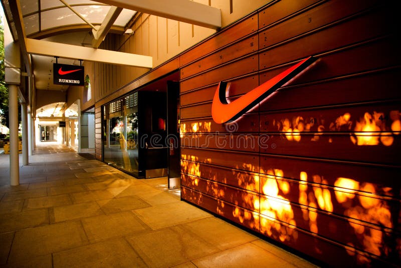 Nike Running Store At Stanford Shopping Center Editorial Stock Image