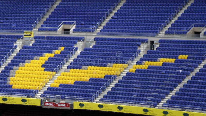 Nike sign at Barcelona s Camp Nou