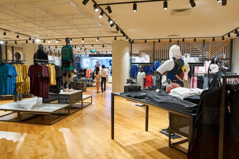 Singapore: Nike Retail Boutique Outlet Editorial Photo - Image of open ...