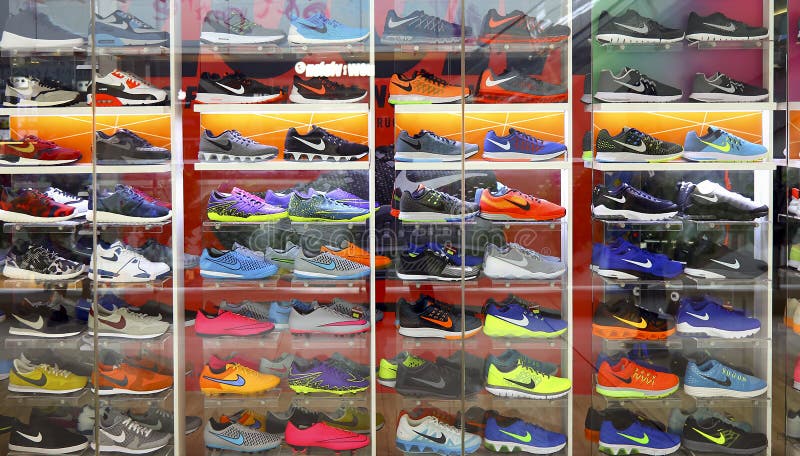 Nike Store or Outlet Hong Kong Editorial Image - Image of brand, shoes ...