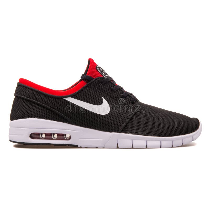 Nike Stefan Janoski Max Black and Red Sneaker Editorial Photography - Image of fashion, janoski: