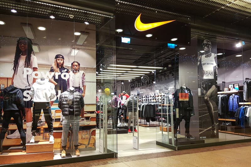 nike store hanging display