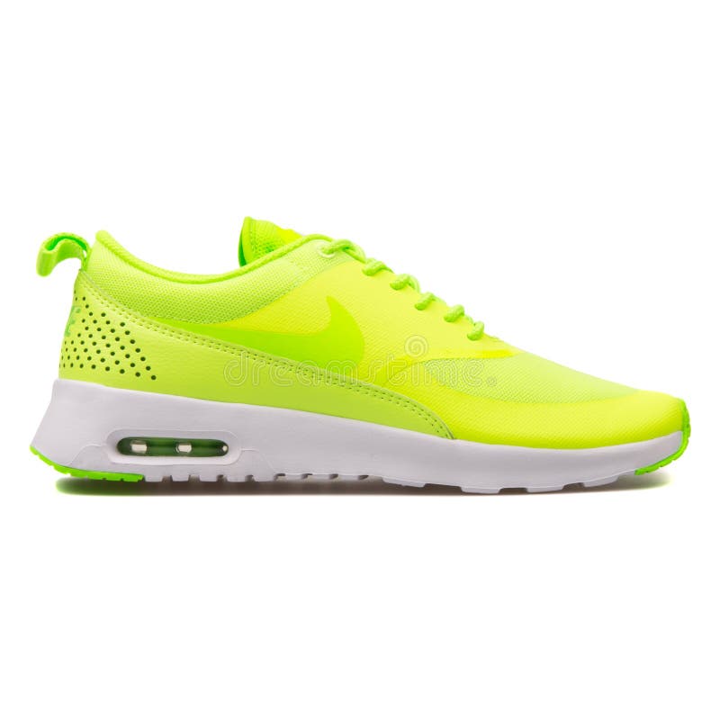 Nike Thea zieleni Lotniczy Max tenisówka obrazy royalty free Nike Thea zieleni Lotniczy Max tenisówka obrazy royalty free