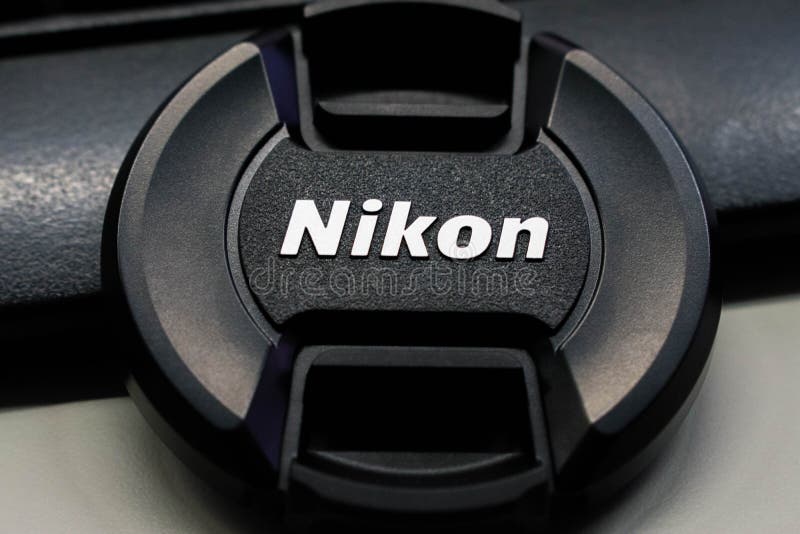 Nikon Camera Lens Cover editorial stock image. Image of plastic 150470564