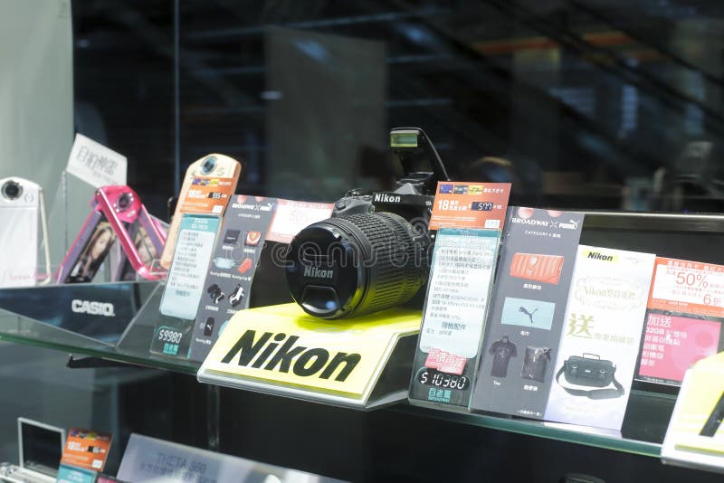 The nikon camera shop editorial image. Image of commerce 49455350