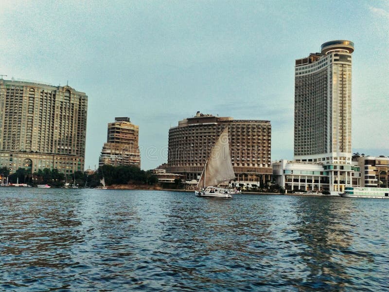 Nile river norther stream of egypt royalty free stock images