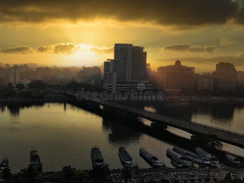 Nile river norther stream of egypt royalty free stock image