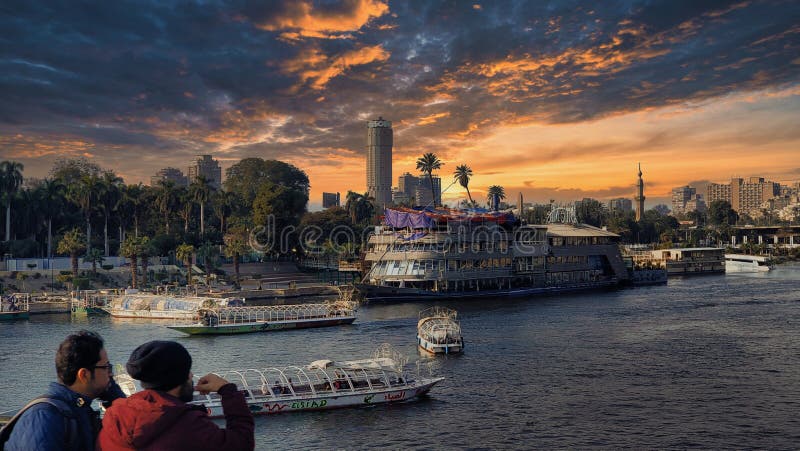 Nile river norther stream of egypt royalty free stock image