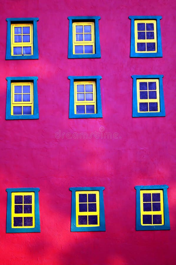 Nine Windows stock photo