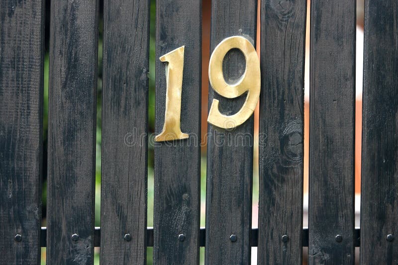 Number Address House on Gate Stock Image Image of calendar