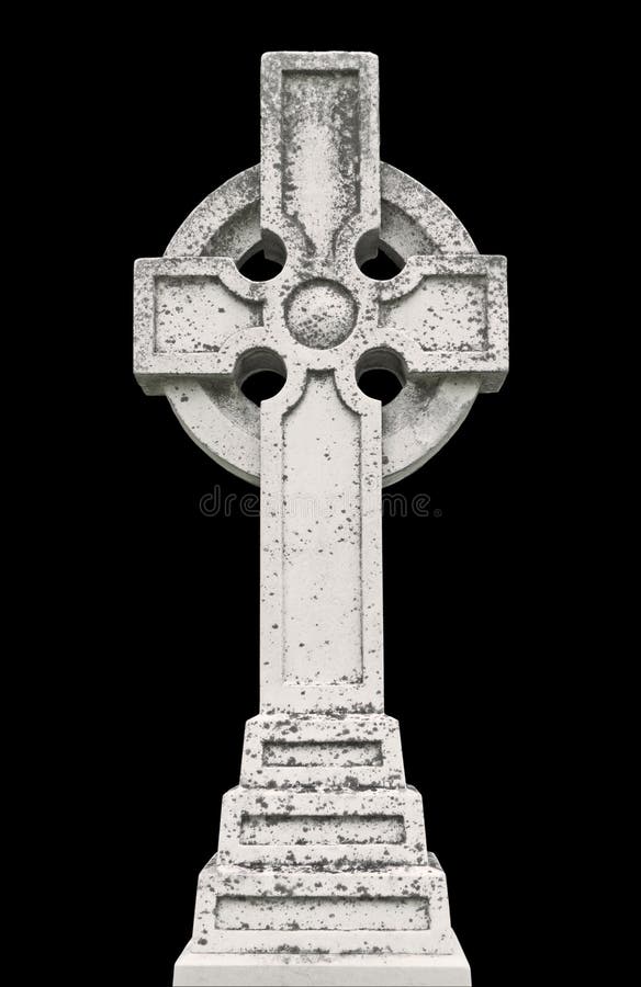 Nineteenth century Celtic cross gravestone