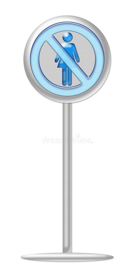 Ningún azul de la muestra de la mujer con el soporte metálico stock de ilustración Ningún azul de la muestra de la mujer con el soporte metálico stock de ilustración