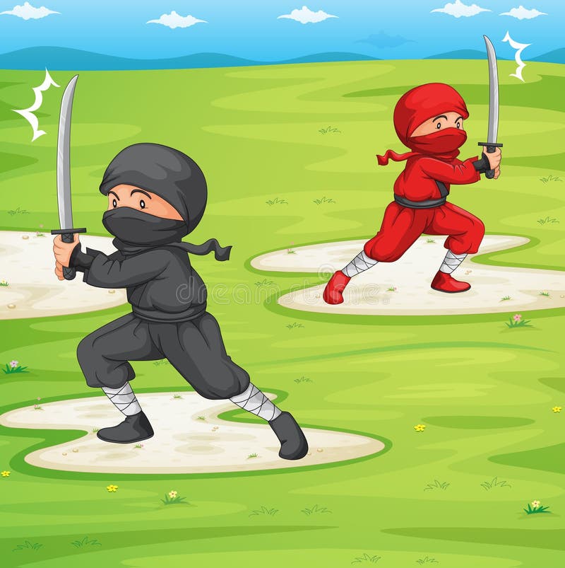 Ninja ilustração royalty free Ninja ilustração royalty free