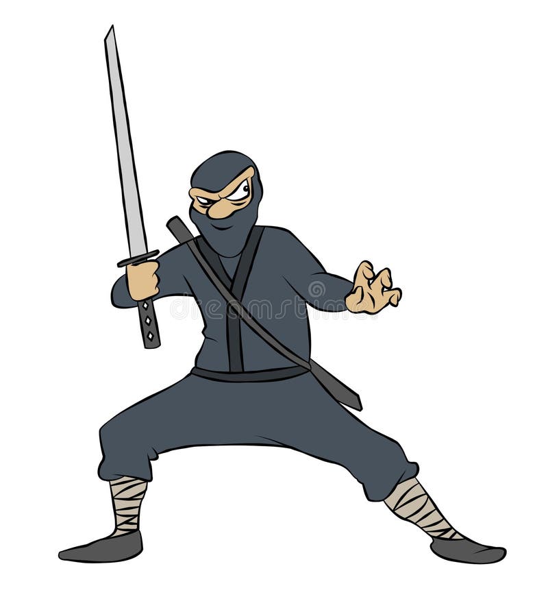 Ninja! royalty free illustration
