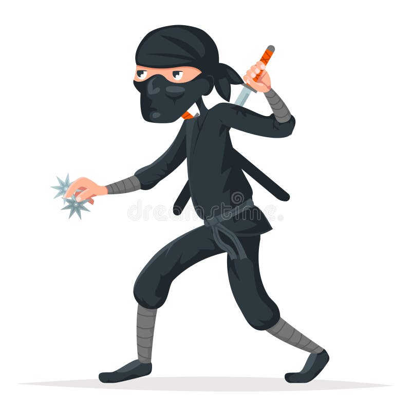 Vetores de Personagem De Assassino Ninja Em Um Traje Completo Preto Lutar  Com Garras Arte Marcial Japonesa Vector Ilustração e mais imagens de Adulto  - iStock