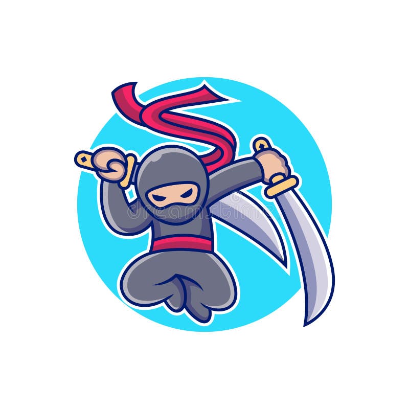 Ninja Bonitinha Com Desenho Animado. Ilustração Do ícone De Vetor De  Pessoas Isolada No Vetor Premium Ilustração do Vetor - Ilustração de ninja,  macho: 219648577