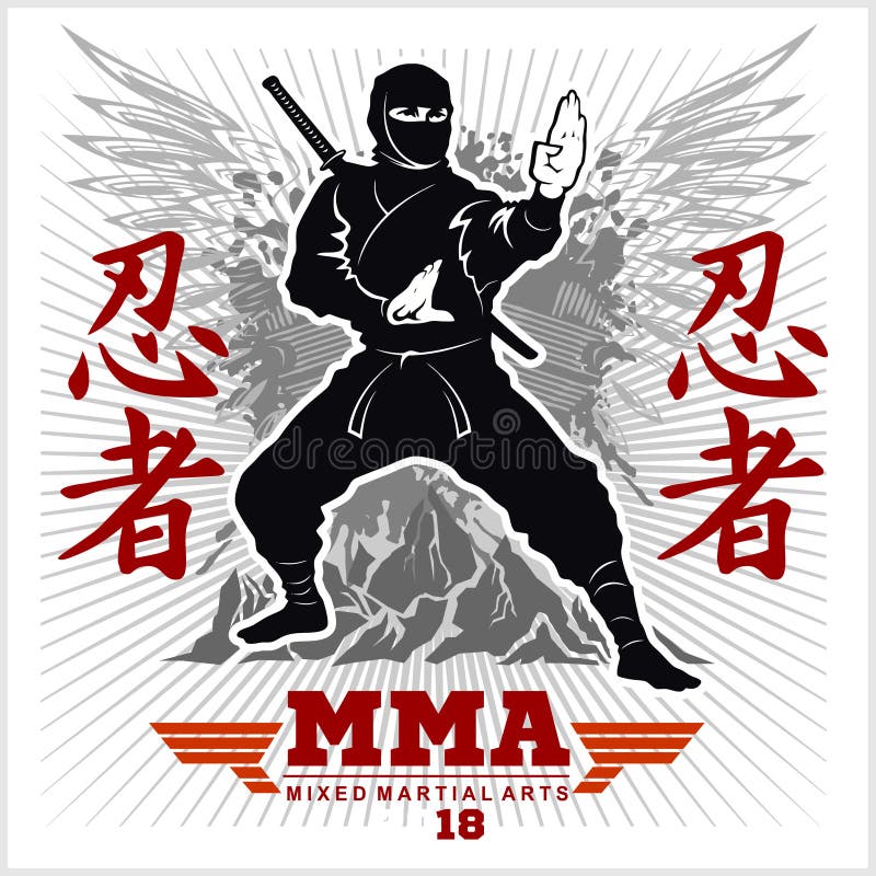 Gráficos Ninja Preto e branco, Ninja, mão, logotipo png