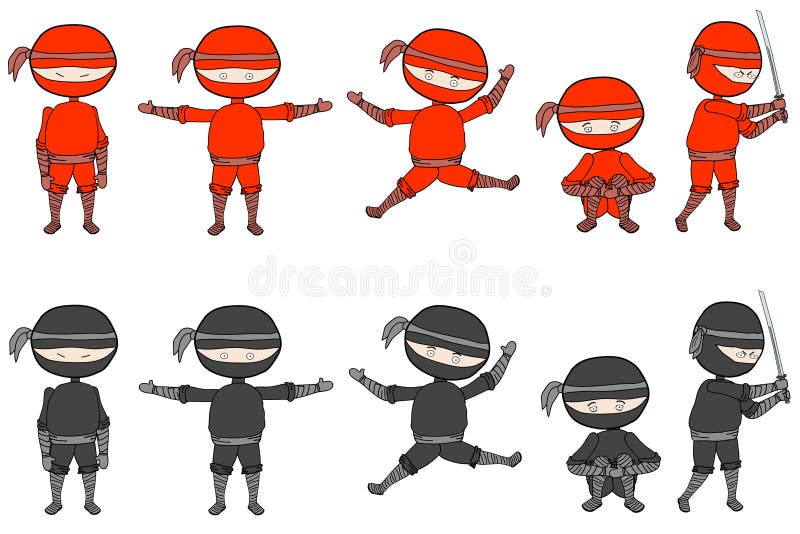 Ninja Ilustrações, Vetores E Clipart De Stock – (20,593 Stock Illustrations)