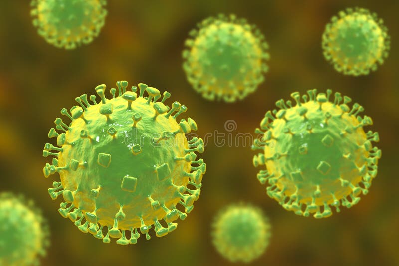 Nipah-Virus, eben auftauchende zoonotische Infektion mit Atemstörungen und Gehirnentzündung vektor abbildung Nipah-Virus, eben auftauchende zoonotische Infektion mit Atemstörungen und Gehirnentzündung vektor abbildung