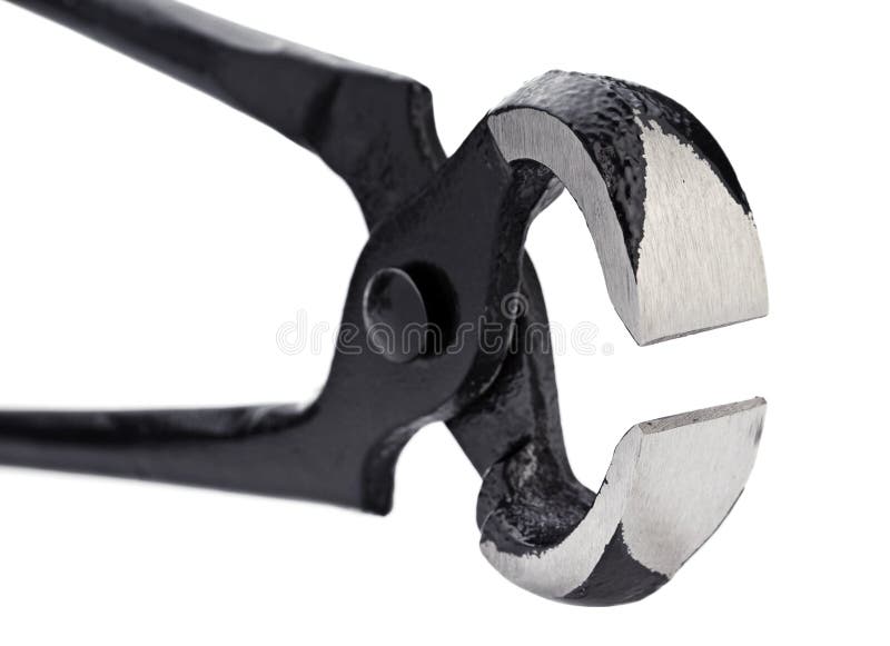 Metal nippers stock photo. Image of nippers, tool, isolated 26043140