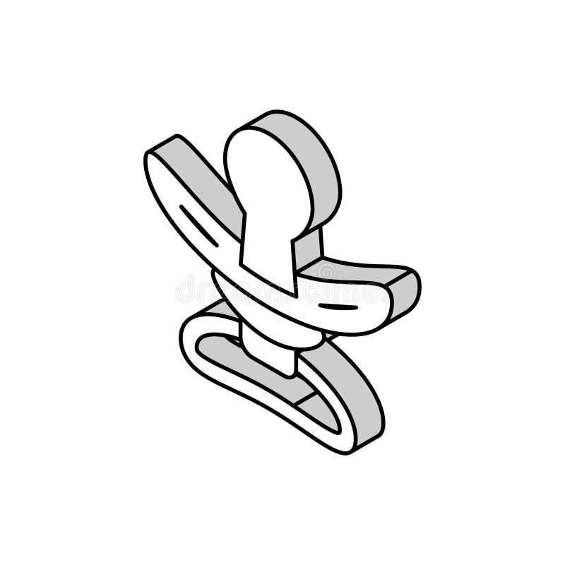 Ilustrare vectorială a pictogramei izometrice a unui alt bebeluș stock illustration