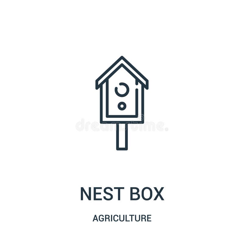 Nistkastenikonenvektor von der Landwirtschaftssammlung Dünne Linie Nistkastenentwurfsikonen-Vektorillustration Lineares Symbol fü vektor abbildung Nistkastenikonenvektor von der Landwirtschaftssammlung Dünne Linie Nistkastenentwurfsikonen-Vektorillustration Lineares Symbol fü vektor abbildung