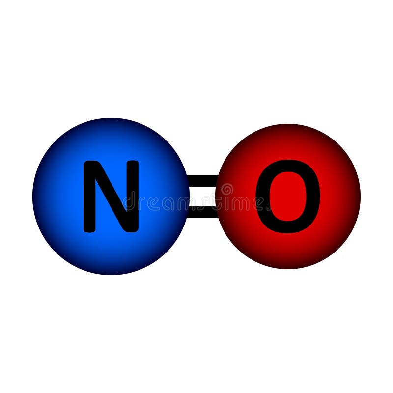 Nitric Oxide Gas Molecule Icon Stock Illustration Illustration of