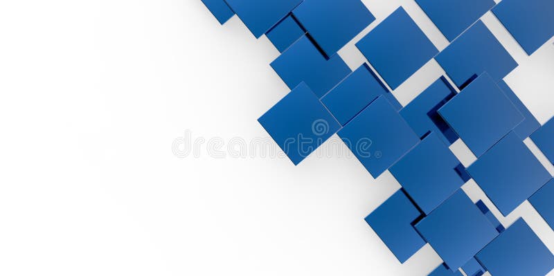 Nivån för blått 3D skära i tärningar groupdtrappa förbryllar på vit bakgrund