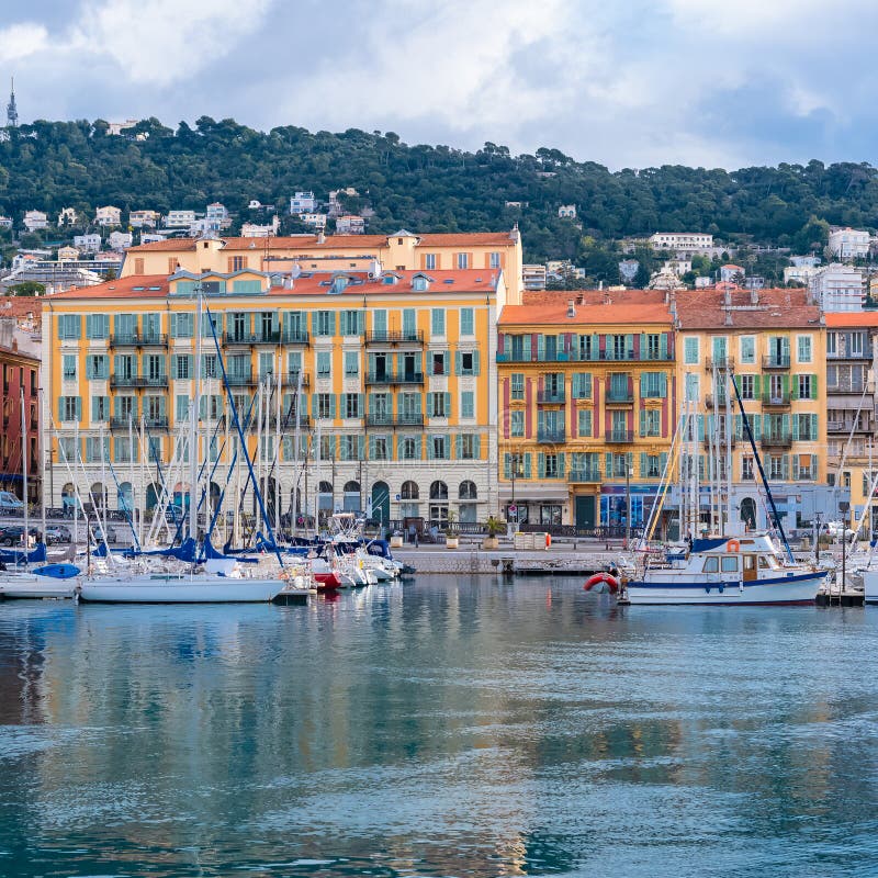 Niza en Francia, el puerto imagenes de archivo Niza en Francia, el puerto imagenes de archivo