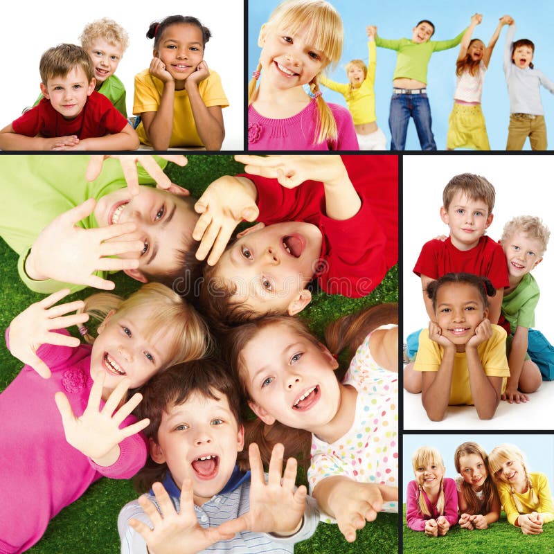 Niños alegres foto de archivo Niños alegres foto de archivo