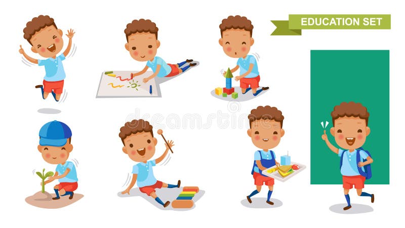 Niños de la guardería libre illustration Niños de la guardería libre illustration