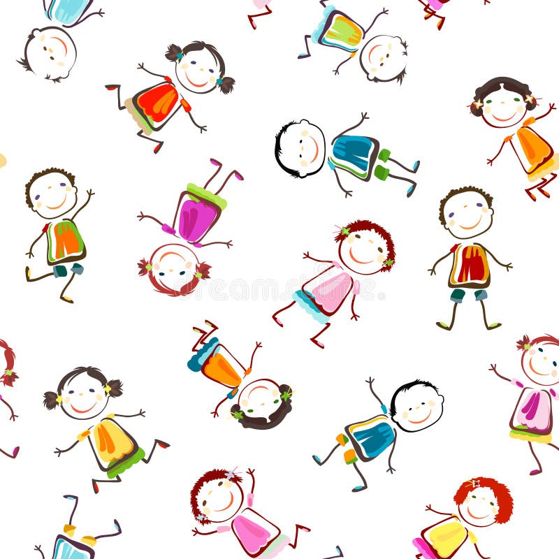 Niños felices libre illustration