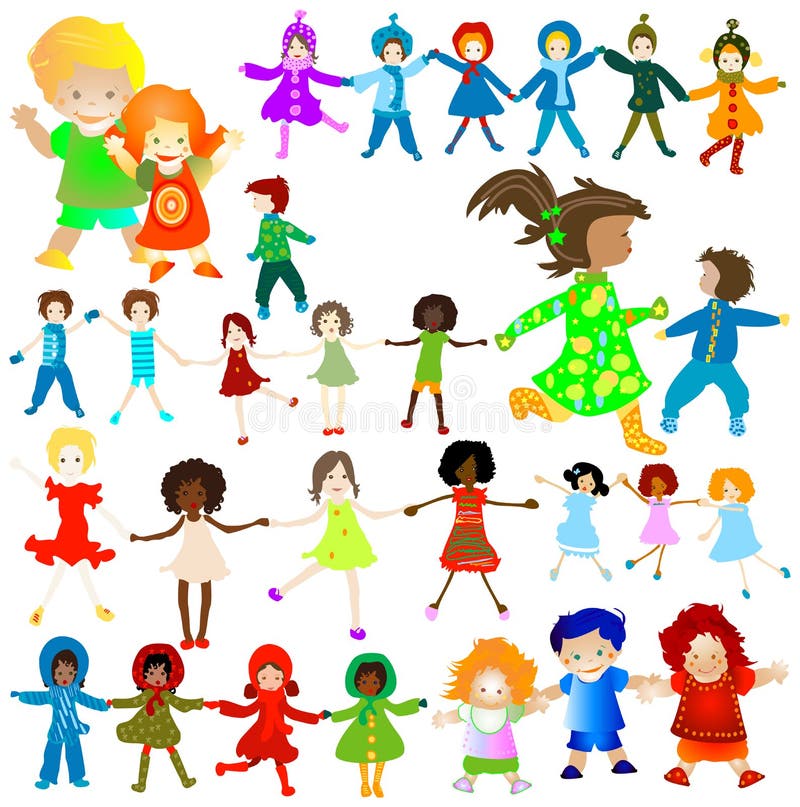 Niños felices libre illustration