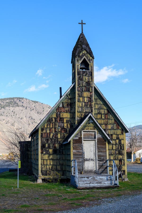 Nlakâ€™pamux Church, an old Anglican church in Spences Bridge